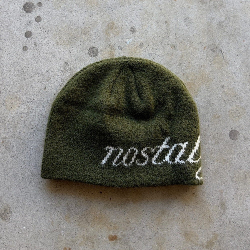 Nostalgia Olive Green Beanie